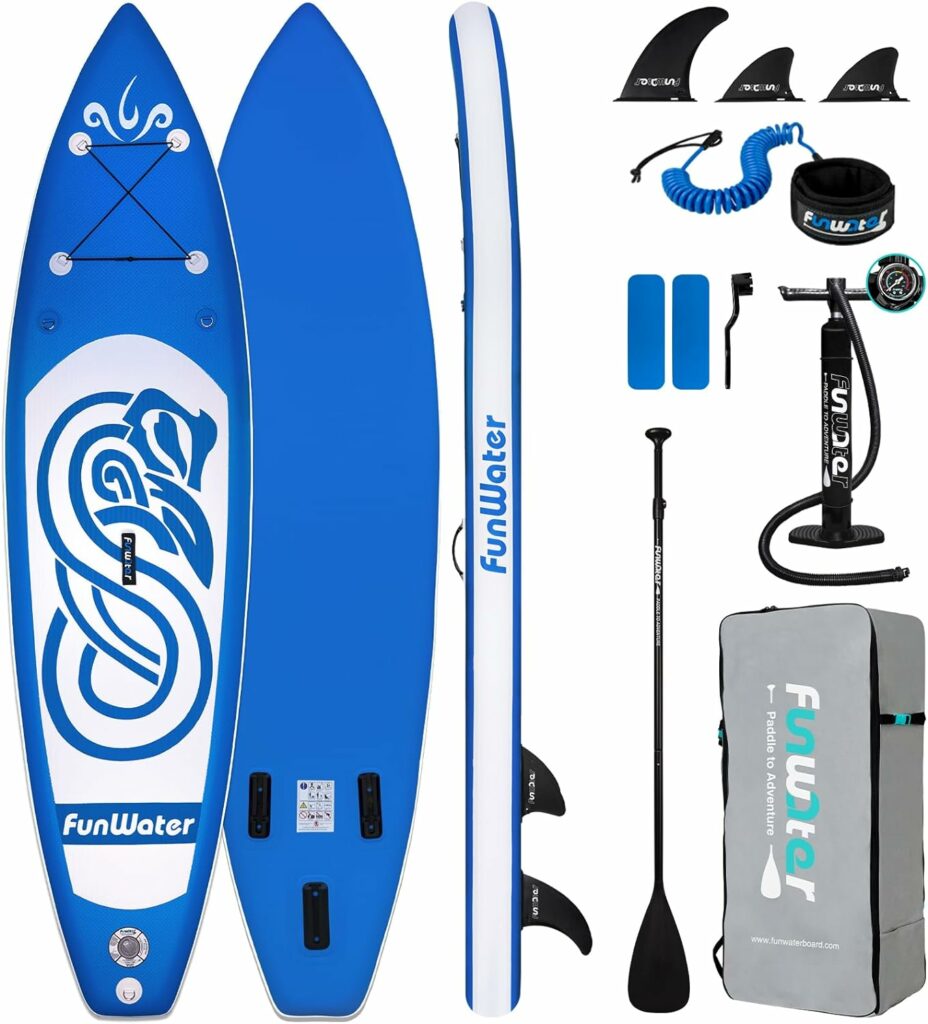 FunWater Tabla de Surf de Remo, Hinchable, 305x78x15 cm, Accesorios completos