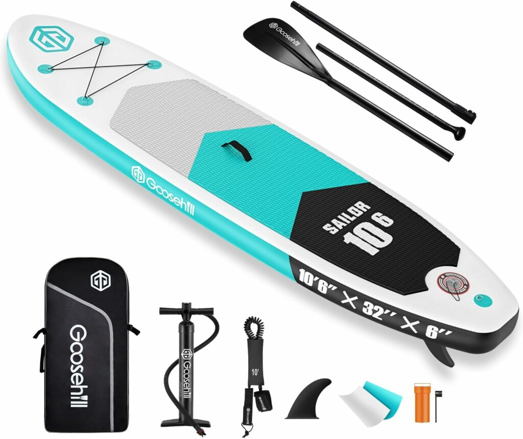 Goosehill Paddle Surf Tabla Hinchable, 320 x 81 x 15 cm, Prémium y Accesorios Completos