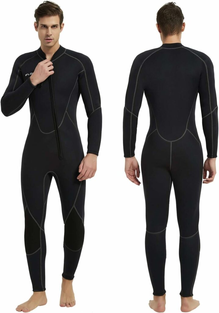 IFLOVE Man Monopiece Wetsuit 3 mm Traje de Neopreno de para Hombre, Manga Larga, Mono Pieza, Surf, Snorkel